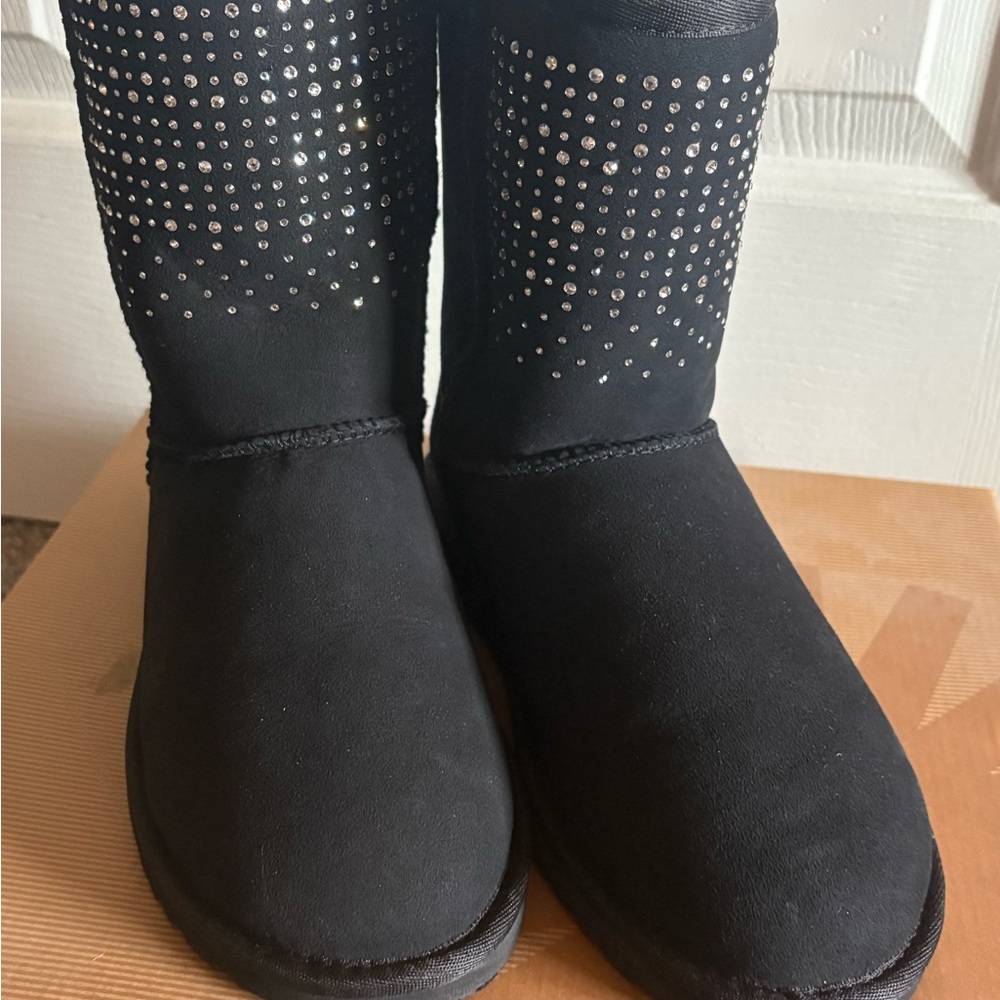 UGG Black Short Bling Classic Boots. New in Box!